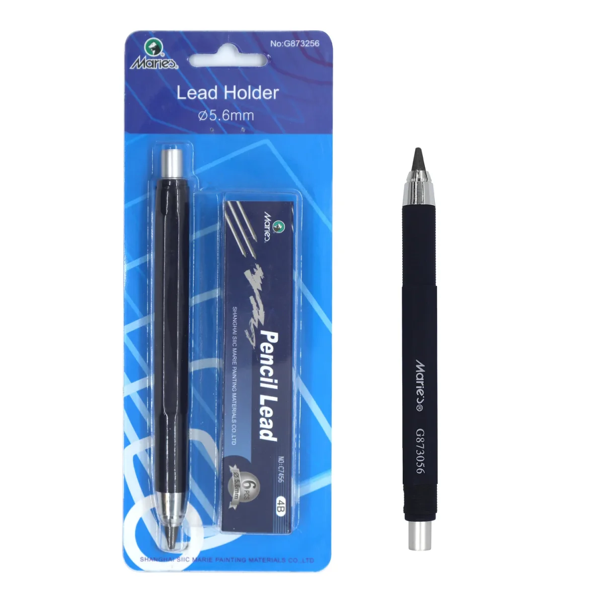 5.6mm Mechanical Pencil Lead Holder Clutch with 6pcs 4B Pencil Leads - Bild 2