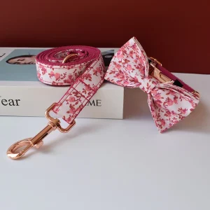 Pink Floral Print Leash