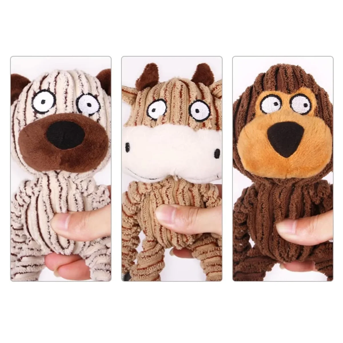 Plush Ring Animals Friends Dog Toy - Bild 9