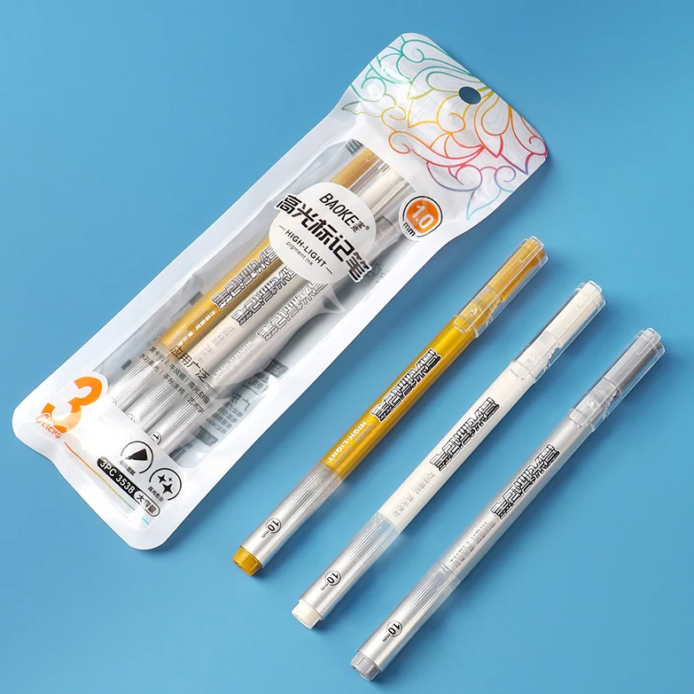 Baoke Highlighter Marker Pen 3/8 Color Set - Bild 7