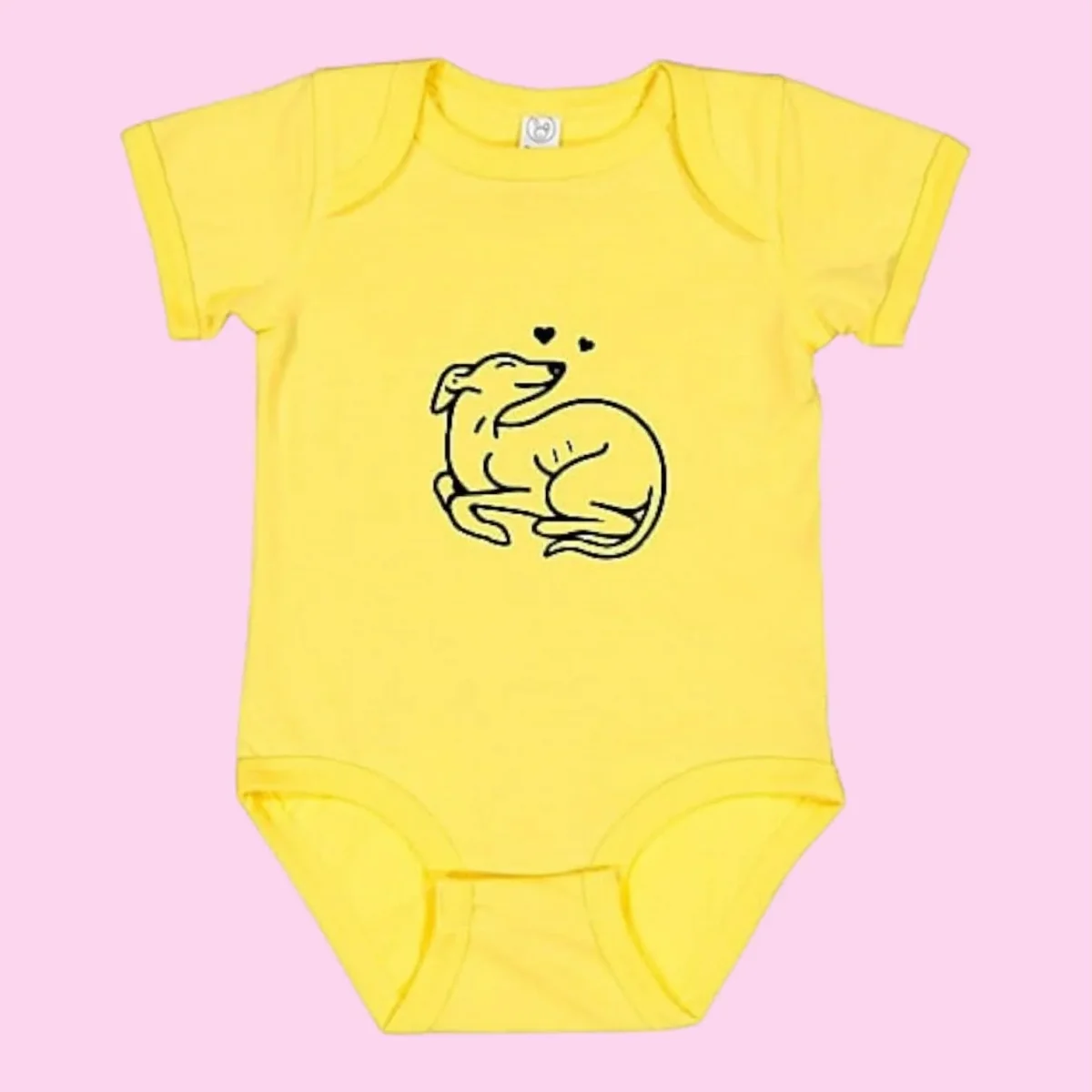 Babies Onesie Greyhound Puppy Hearts - Bild 2