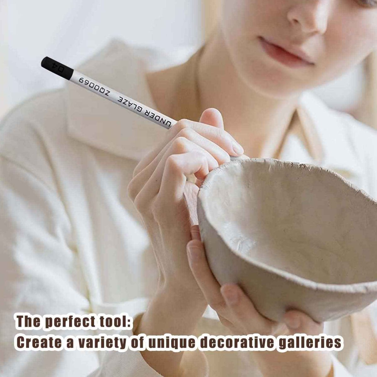 2pcs Black Underglaze Pencils for Pottery - Bild 6