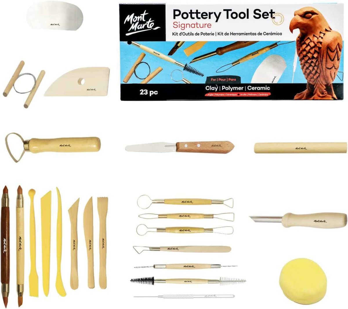 Mont Marte Pottery Tool Set Signature 23pc - Bild 2