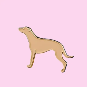 Greyhound Enamel Pin or Keyring