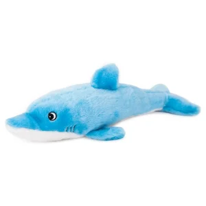 Zippy Paws Jigglerz Dolphin Squeak Plush Dog Toy