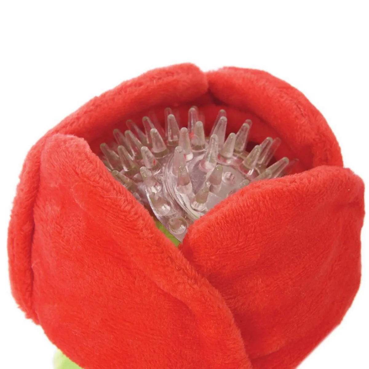HugSmart Super Ball Rose Squeaky Plush Dog Toy - Bild 5