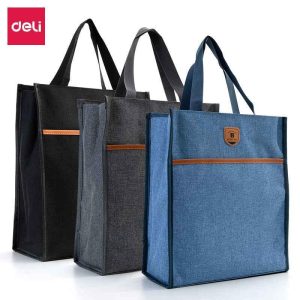 DELI Oxford Fabric Kids Tote Bag with Zipper for School Students