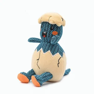 HugSmart Fuzzy Friendz Dinosaur Egg Plush Dog Toy