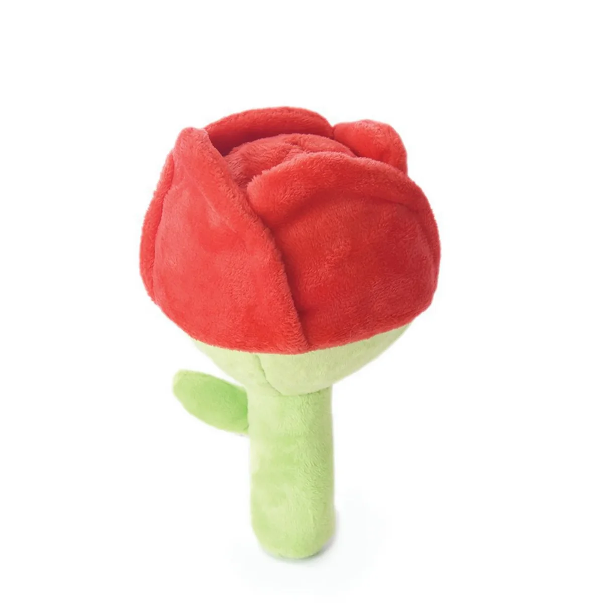 HugSmart Super Ball Rose Squeaky Plush Dog Toy