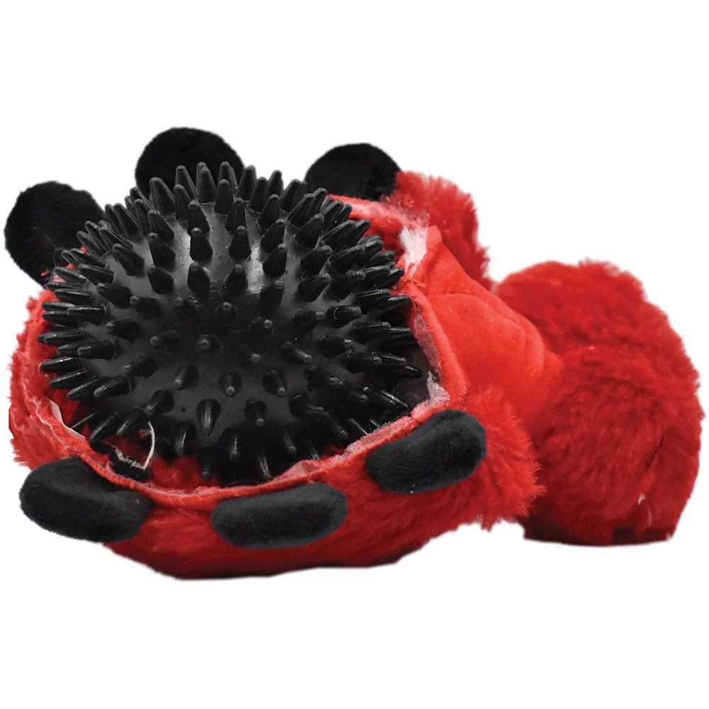 Lady Bug Plush Dog Toy with Giant Squeaker Ball - Bild 3