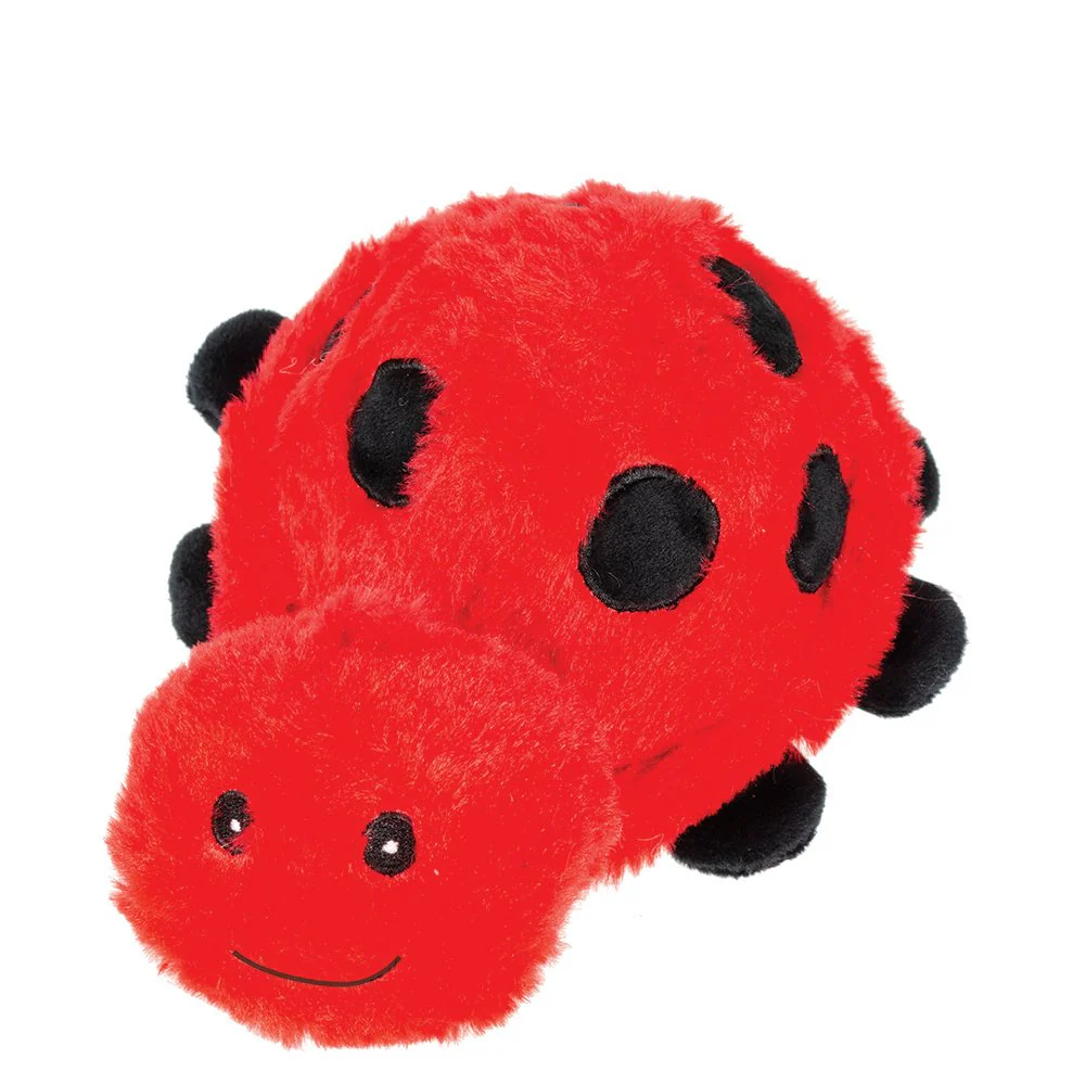 Lady Bug Plush Dog Toy with Giant Squeaker Ball