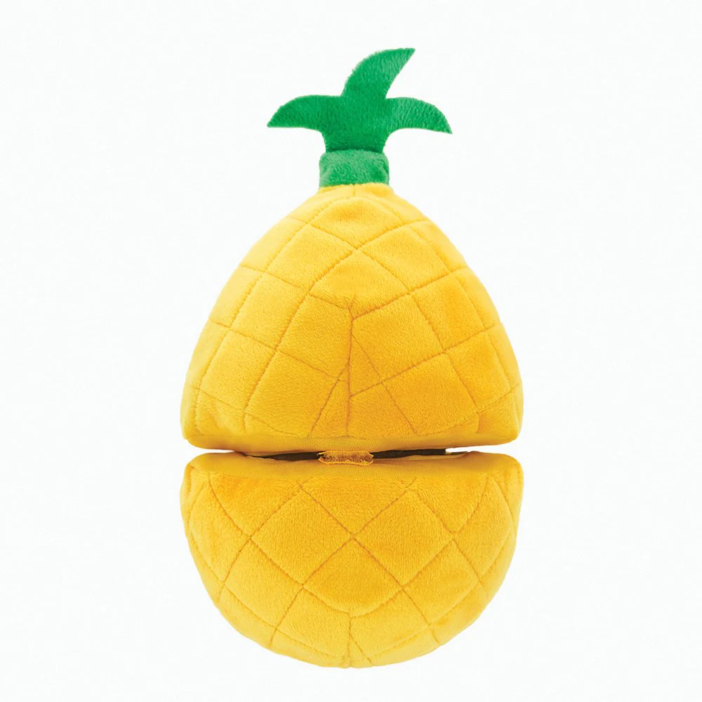 HugSmart Puzzle Hunter Fruity Critterz 2 Toys In 1 Pineapple And Sloth Interactive Plush Toy For Dogs - Bild 6