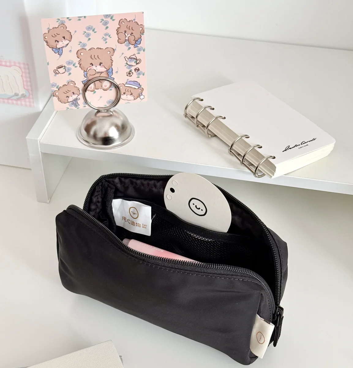 Soft Nylon Waterproof Pencil Case | Large Capacity Stationery Pouch - Bild 8