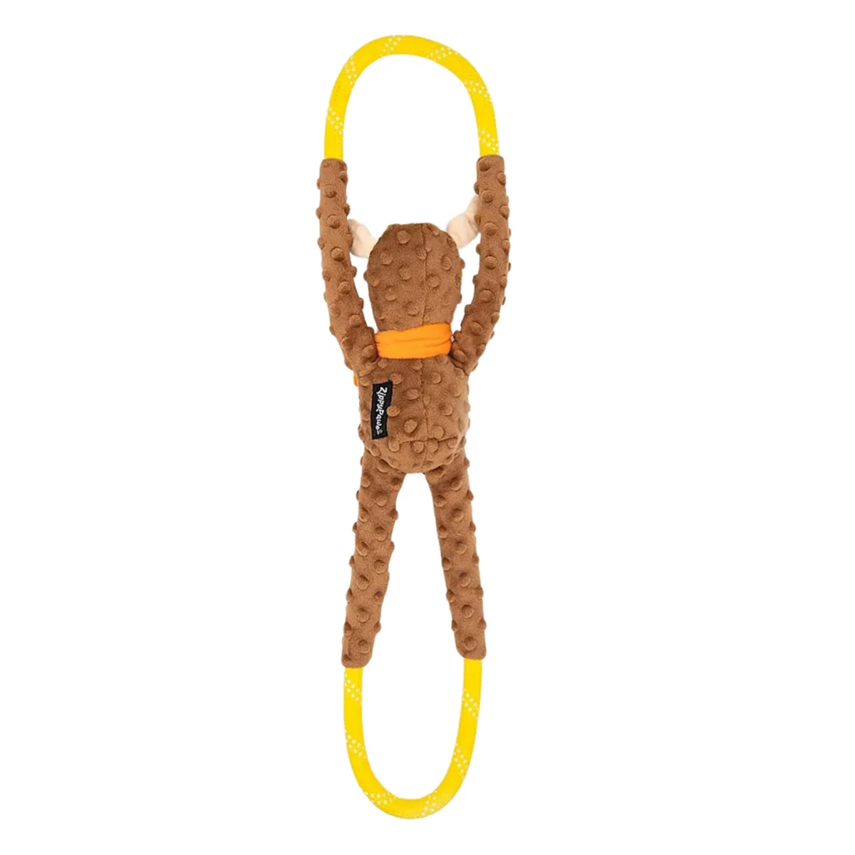 Zippy Paws RopeTugz Moose Squeaker Dog Toy with Rope - Bild 3