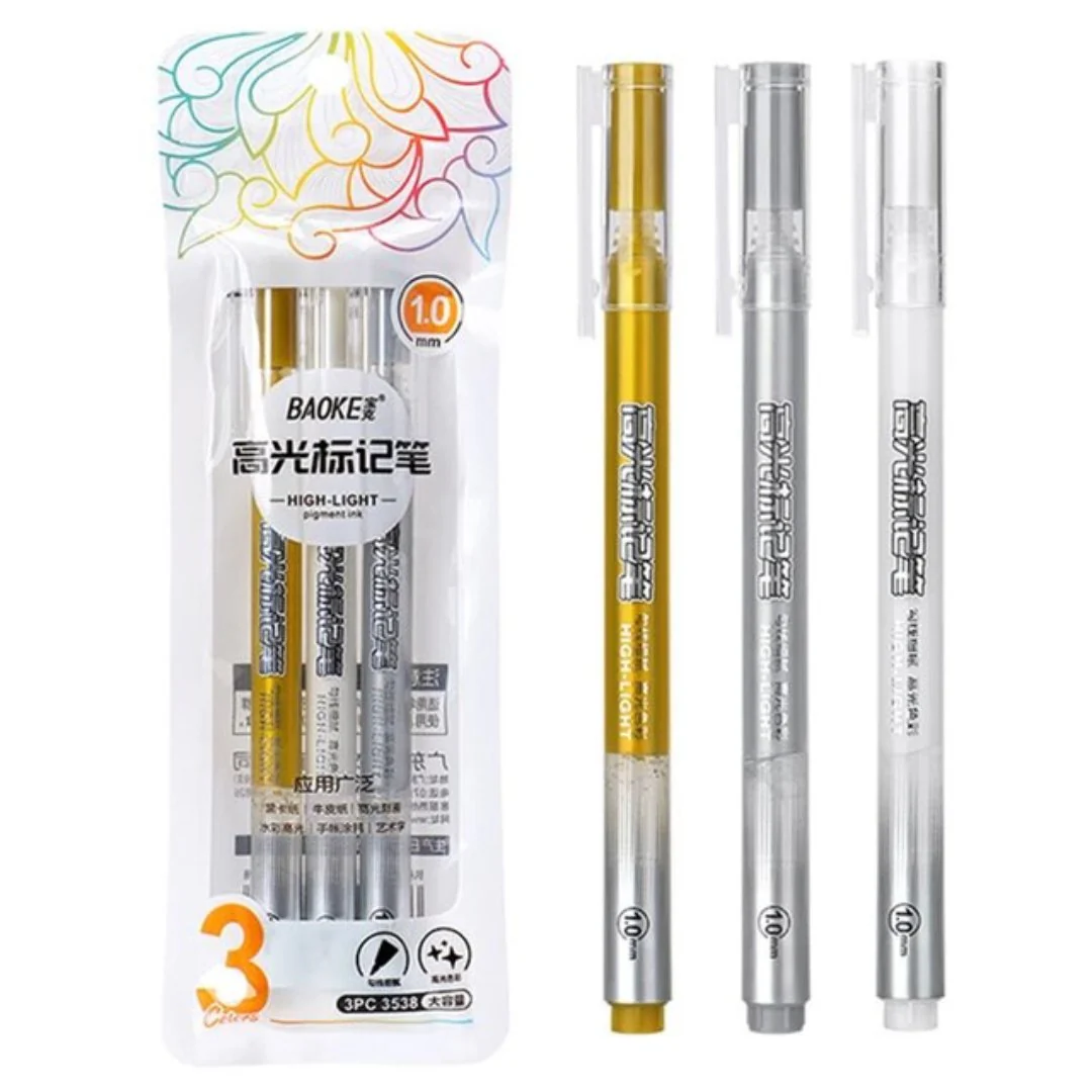 Baoke Highlighter Marker Pen 3/8 Color Set - Bild 2