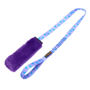 tug-e-nuff - Faux Fur Squeaky Chaser Bungee Edition