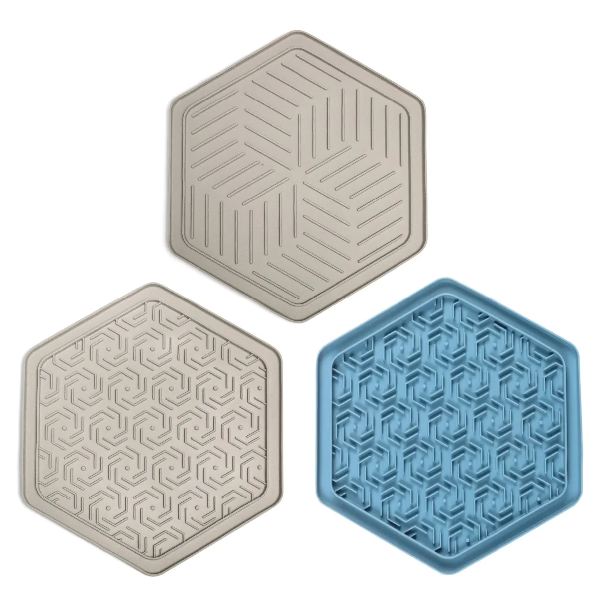 Hexagon Licky Pad Enrichment Slow Feeder Mat for Dogs - Bild 2